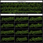 Custom Name Number 3D Pattern Rave Monster Baseball Jersey Black Neon Green Personalized Black Neon Green 3D Pattern Design