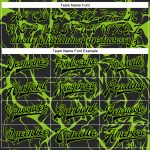 Personalized Neon Green Black Abstract Tiger Bomber Jacket - 3D Varsity Full-Snap Letterman Personalized Black Neon Green