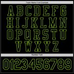 Custom Black Neon Green Varsity Letterman Bomber Jacket - Full-Snap Style Personalized Black Neon Green Bomber Full-Snap