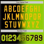 Personalized Black Neon Green Gold Bomber Jacket Gradient Fashion Varsity Letterman Full-Snap Personalized Black Neon Green-Gold