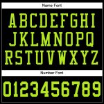 Custom Black Neon Green Football Jersey - Personalized Mesh Sports Apparel Personalized Black Neon Green Mesh Football Jersey