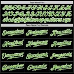 Personalized Baseball Jersey with Custom Name & Number, Black Neon Green-Pink Authentic Split Fashion Style Personalized
