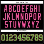 Custom Personalized Basketball Jersey Black Neon Green-Pink Authentic Throwback with Name and Number Personalized Black Neon