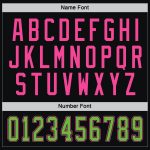 Custom Black Neon Green and Pink Hockey Jersey Personalized Sportswear Personalized Black Neon Green-Pink Hockey Jersey