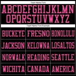 Personalized Neon Green Pink Black Football Jersey - Custom Mesh Team Jersey Personalized Black Neon Green-Pink Mesh Football
