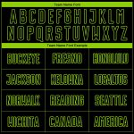 Personalized Black Neon Green Pinstripe Soccer Jersey - Fashion Sublimation Uniform Personalized Black Neon Green Pinstripe