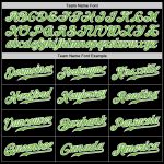 Customizable Baseball Jersey - Black Neon Green Pinstripe with Name & Number - Authentic Team Gear Personalized Black Neon