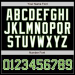 Personalized Black Green Pinstripe Baseball Jersey - Custom Neon Green-White Jersey Personalized Black Neon Green Pinstripe