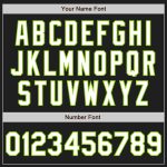 Custom Name and Number Black Neon Green Pinstripe Two-Button Softball Jersey Unisex Personalized Black Neon Green Pinstripe