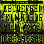 Personalized Black Neon Green Basketball Jersey Sublimation Round Neck Suit Personalized Black Neon Green Round Neck Sublimation