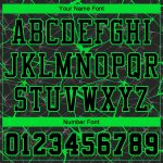 Personalized Black Neon Green Basketball Jersey Sublimation Suit, Round Neck Design Personalized Black Neon Green Round Neck