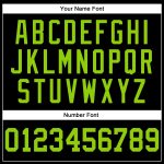 Personalized Throwback Basketball Jersey in Black and Neon Green Personalized Black Neon Green Throwback Basketball Jersey