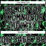 Personalized 3D Snake Baseball Jersey in Black Neon Green White - Custom Animal Sportswear Personalized Black Neon Green-White