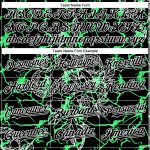 Personalized 3D Snake Baseball Jersey in Black Neon Green White - Custom Animal Sportswear Personalized Black Neon Green-White