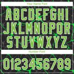 Personalized 3D Baseball Jersey in Black with Neon Green and White Design Personalized Black Neon Green-White 3D Baseball
