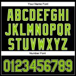 Personalized Black Neon Green White 3D Curve Baseball Jersey for Men and Women Personalized Black Neon Green-White 3D Curve