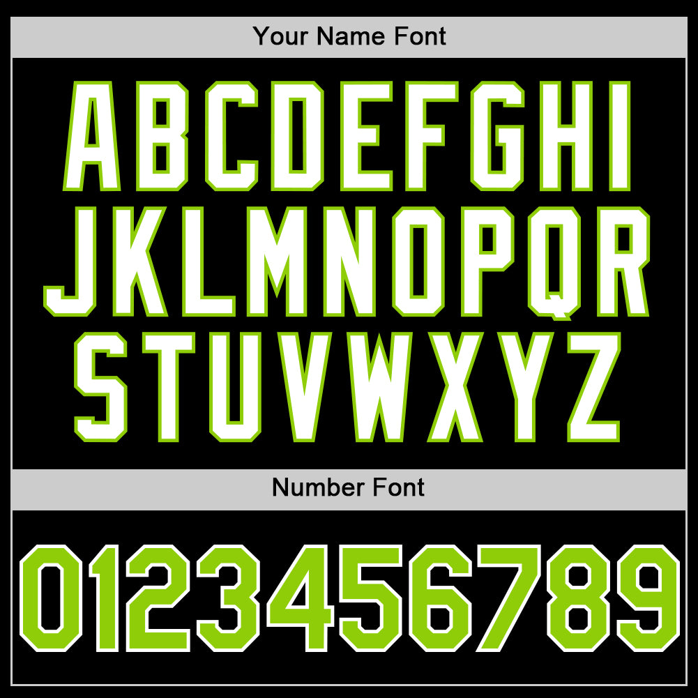 Personalized 3D Gradient Black Neon Green-White Twinkle Star Baseball Jersey Personalized Black Neon Green-White 3D Gradient - Image 5
