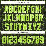 Custom 3D Pattern Tiger Zebra Baseball Jersey with Personalized Name & Number - Black Neon Green-White Design Personalized