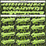 Custom 3D Pattern Tiger Zebra Baseball Jersey with Personalized Name & Number - Black Neon Green-White Design Personalized
