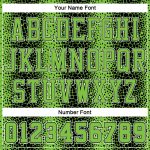 Personalized Animal Print Basketball Jersey - Black Neon Green White Round Neck Sublimation Suit Personalized Black Neon