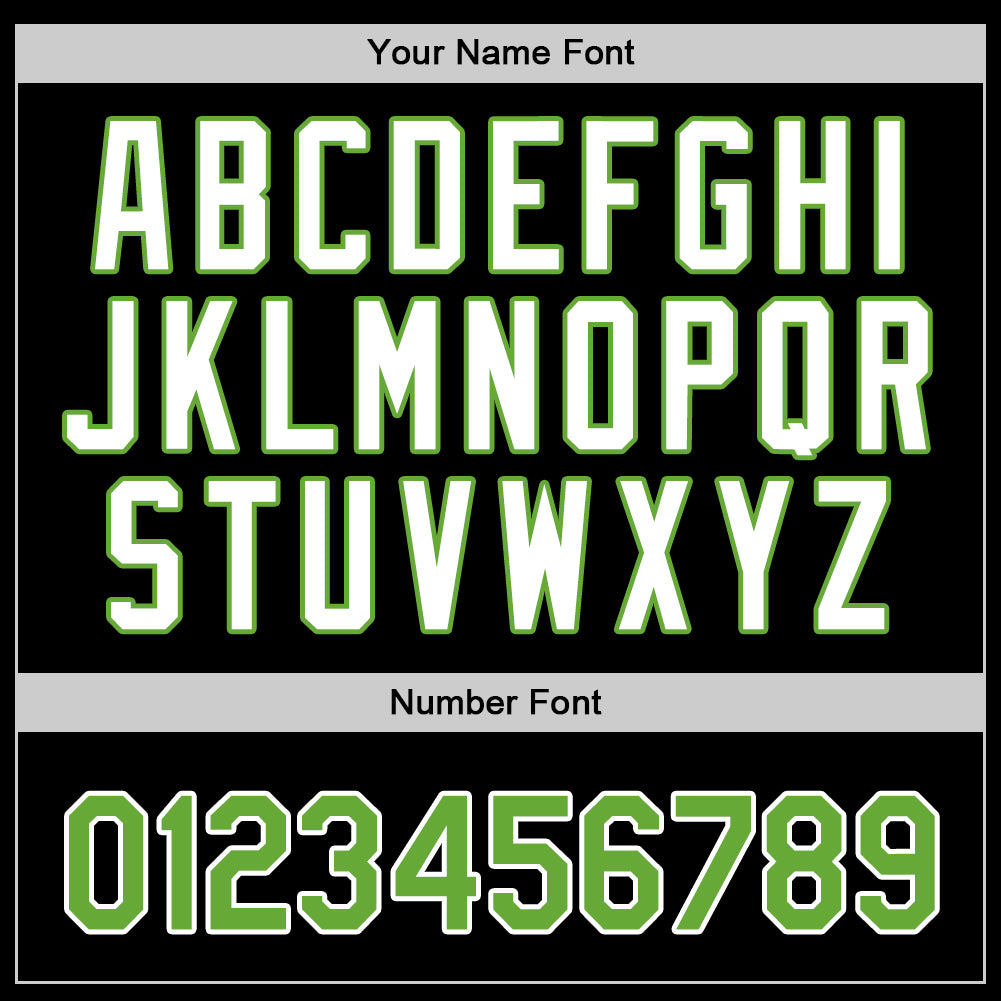 Personalized Black Neon Green-White Authentic Baseball Jersey Team Custom Name and Number Custom Name Number Baseball Jersey Personalized Black Neon Green White Authentic Personalized Black Neon Green-White Authentic - Image 5