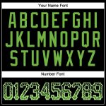 Custom Name Number Personalized Baseball Jersey Black Neon Green White Authentic Drift Fashion Personalized Black Neon Green-White