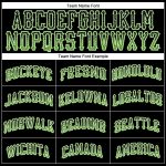 Custom Name Number Personalized Baseball Jersey Black Neon Green White Authentic Drift Fashion Personalized Black Neon Green-White