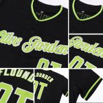 Personalized Softball Jersey Custom Name Number Black Neon Green White Authentic Personalized Black Neon Green-White Authentic