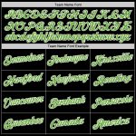 Personalized Softball Jersey Custom Name Number Black Neon Green White Authentic Personalized Black Neon Green-White Authentic