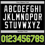 Custom Black Neon Green White Baseball Jersey with Personalized Name and Number - Authentic Throwback Style Personalized