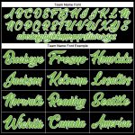 Personalized Neon Green White Baseball Jersey - Custom Black Jersey for Sports 2 Personalized Black Neon Green-White Baseball