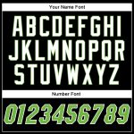 Personalized Neon Green White Baseball Jersey - Custom Black Jersey for Sports 2 Personalized Black Neon Green-White Baseball