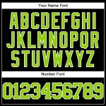 Personalized Neon Green and White Baseball Jersey 23 - Custom Black Jersey for Sports Fans Personalized Black Neon Green-White