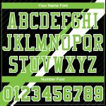 Custom Basketball Jersey with Personalized Name and Number, Black Neon Green-White Diagonal Lines, Round Neck Sublimation Design