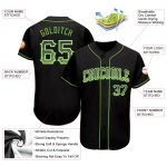 Personalized Black Neon Green White Drift Baseball Jersey for Fashion Enthusiasts Personalized Black Neon Green-White Drift