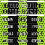 Custom Name Number Volleyball Uniform Jersey - Personalized Black Green White Geometric Shape Sublimation Team Gear Personalized