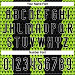 Custom Name Number Volleyball Uniform Jersey - Personalized Black Green White Geometric Shape Sublimation Team Gear Personalized