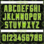 Custom Black Neon Green White Basketball Jersey with Geometric Shapes - Personalized Team Name and Number, Authentic City Edition