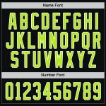 Personalized Black Neon Green White Hockey Jersey for Men and Women - Customizable Sports Apparel Personalized Black Neon