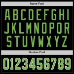Personalized Hockey Jersey in Black Neon Green and White - Custom Team Apparel Personalized Black Neon Green-White Hockey