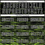 Custom Sublimation Soccer Uniform Jersey with Personalized Name and Number - Black Neon Green and White Lines Personalized