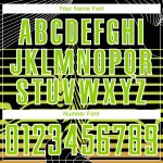Custom Soccer Jersey with Personalized Name and Number - Black Neon Green-White Lines Sublimation Uniform Personalized Black