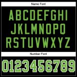 Custom Black Neon Green White Mesh Football Jersey with Personalized Name and Number - Authentic Team Gear Personalized Black