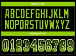 Custom Name Number Personalized Mesh Football Jersey Black Neon Green-White Drift Fashion Personalized Black Neon Green-White