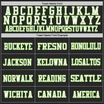 Personalized Black Neon Green White Football Jersey - Custom Mesh Jersey 2 Personalized Black Neon Green-White Mesh Football