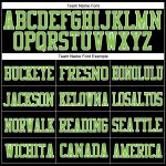 Personalized Black Neon Green White Football Jersey - Custom Mesh Jersey Personalized Black Neon Green-White Mesh Football