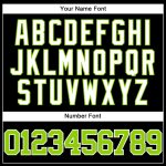 Personalized Black Neon Green White Throwback Baseball Jersey - Custom Name 2 Personalized Black Neon Green-White Mesh Throwback