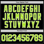 Personalized Black Neon Green-White Performance T-Shirt for Men - Active Wear, Custom Sports Tee Personalized Black Neon