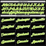 Custom Black Neon Green-White Performance T-Shirt for Men and Women - High-Quality, Lightweight Athletic Tee Personalized