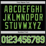 Custom Black Neon Green White Performance T-Shirt for Men and Women Personalized Black Neon Green-White Performance T-Shirt